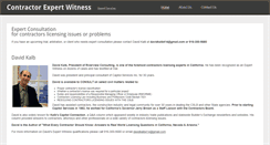 Desktop Screenshot of contractorexpertwitness.com