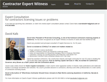 Tablet Screenshot of contractorexpertwitness.com
